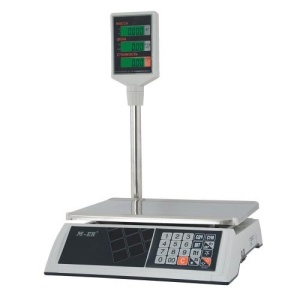 Весы торговые M-ER 327ACP-32,5 с АКБ (с стойкой) LCD